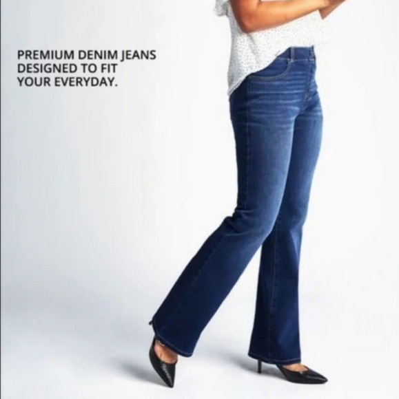 Betabrand Denim - Betabrand yoga  denim Straight-Leg 4 Pockets Medium